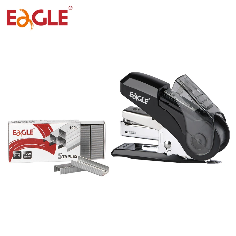 Eagle Mini Stapler With 1000 Staple Saving Stapling Force 50% Built in Staple Remover School Office Binding Supplies | push stapler,mini stapler set,hand stapler,staple remover,staple nails set
