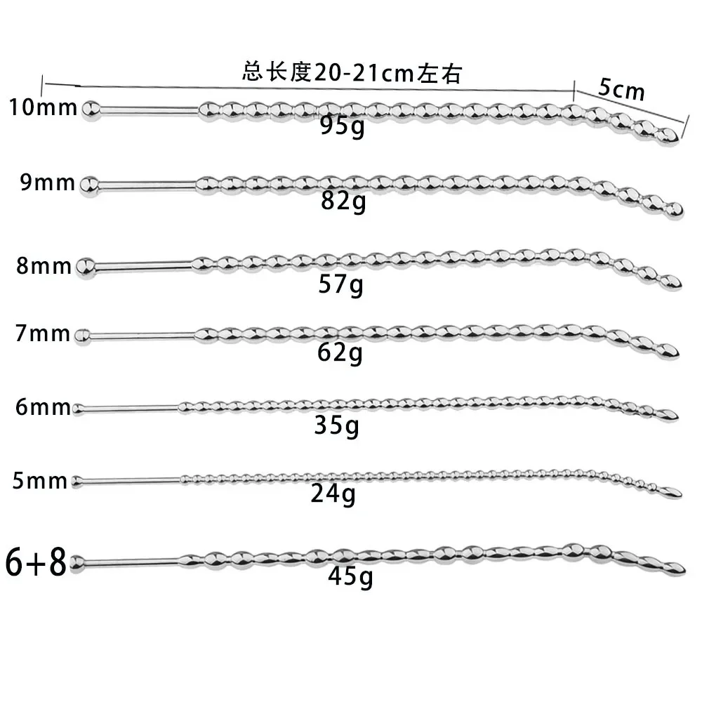 Manyjoy Stainless Steel Curved Urethral Plug 3PCS/Sets Urethral Dilators Penis Plug Dilator Ejaculation Delay for Men Catheters