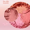 Young Girl Gradient Milk Blusher Palette Matte Nude Shimmer Rouge Rubor Natural Face Contour Shading Blush Korean Dupes Makeup 4