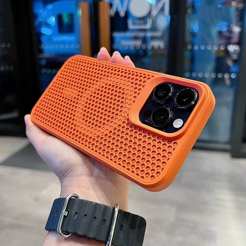 Ultra Thin Heat Dissipation Mesh Magnetic Case - Matte Shockproof Hard Cover
