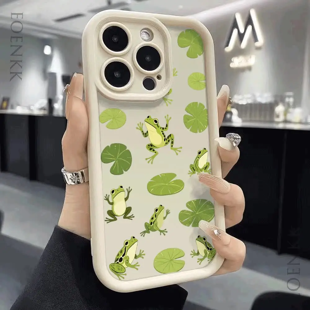Vintage Frogs Custodia Protettiva Per IPhone 13 Pro Max, Motivo Rane, Compatibile Con Ricarica Wireless - 4