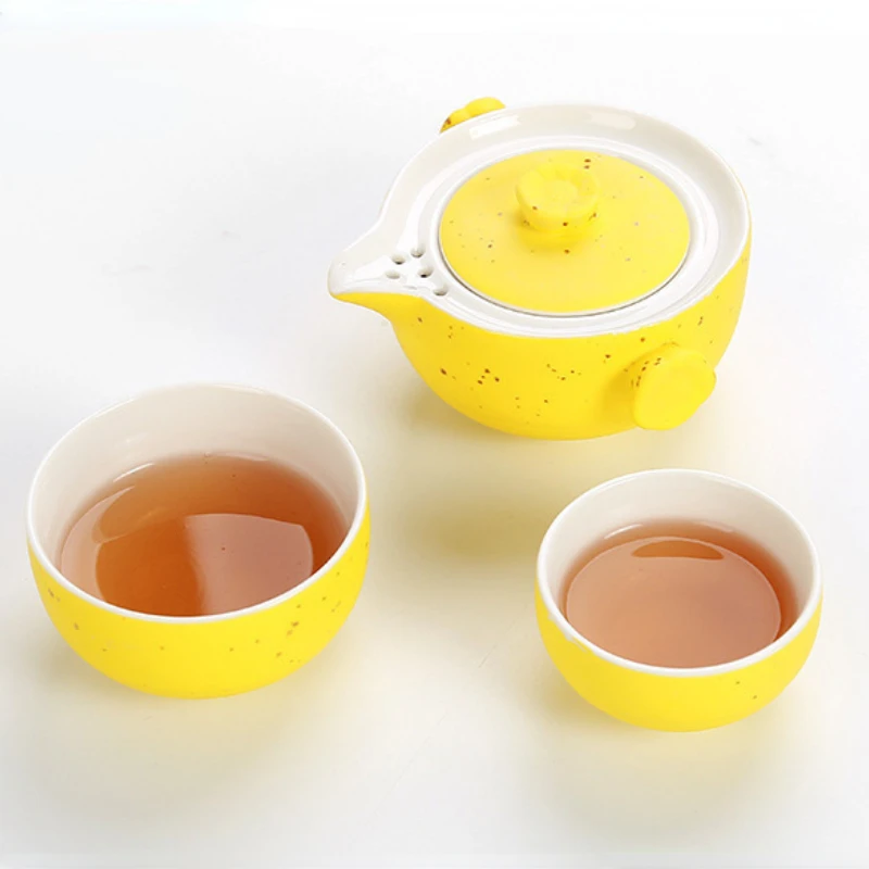 Multiple styles travel teaware high quality beautiful and elegant Gaiwan teapot and cups porcelain tea set 1 teapot 1 tea cup