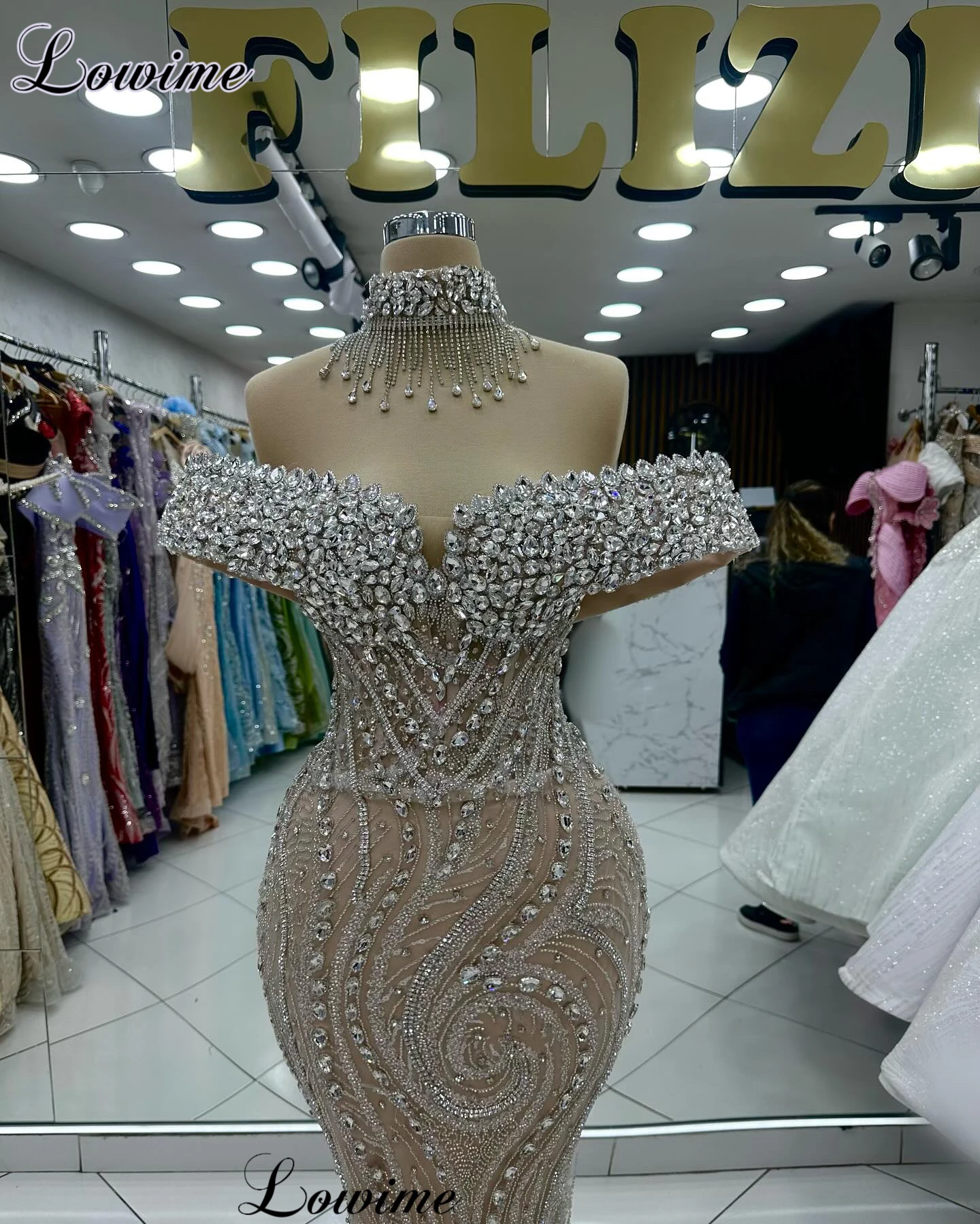 Vintage Champagne Cocktail Dresses With Crystals Sweetheart Off Shoulder Wedding Party Dresses Vestidos De C&oacute;ctel customized