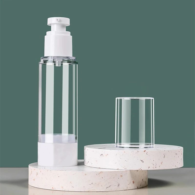 Flaconi Da Viaggio Con Pompa Airless - 3 Pezzi Da 5ml, 10ml, 15ml, Per Cosmetici E Trucco