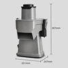 Commercial Electric Ham Dicing Cutter Stainless Steel Automatic Vegetable Cutting Slicer Dicer Grinder Machine Fruit Shredder EU 2