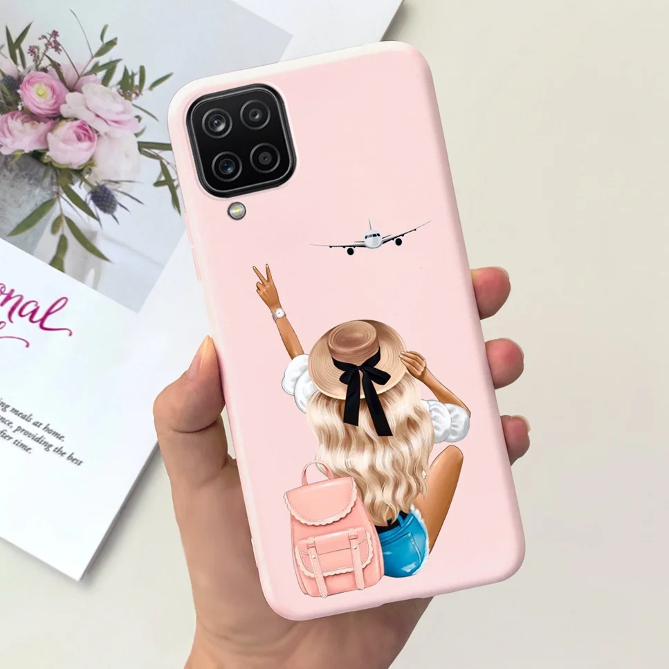 NEW Design For Samsung Galaxy A12 Case Silicone TPU Back Cover For Samsung A12 M12 F12 Galaxy M12 India  Funda Couqe Bumper