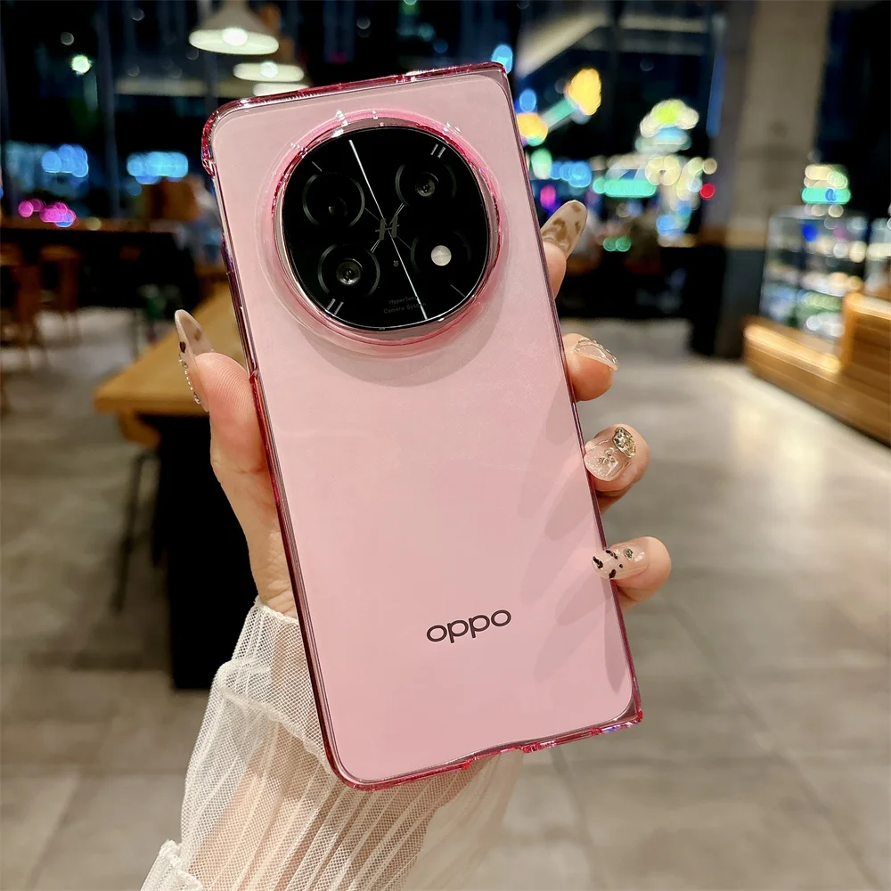 جراب هاتف ملون شفاف لـ OPPO Fالعثور على N5 PC جراب...