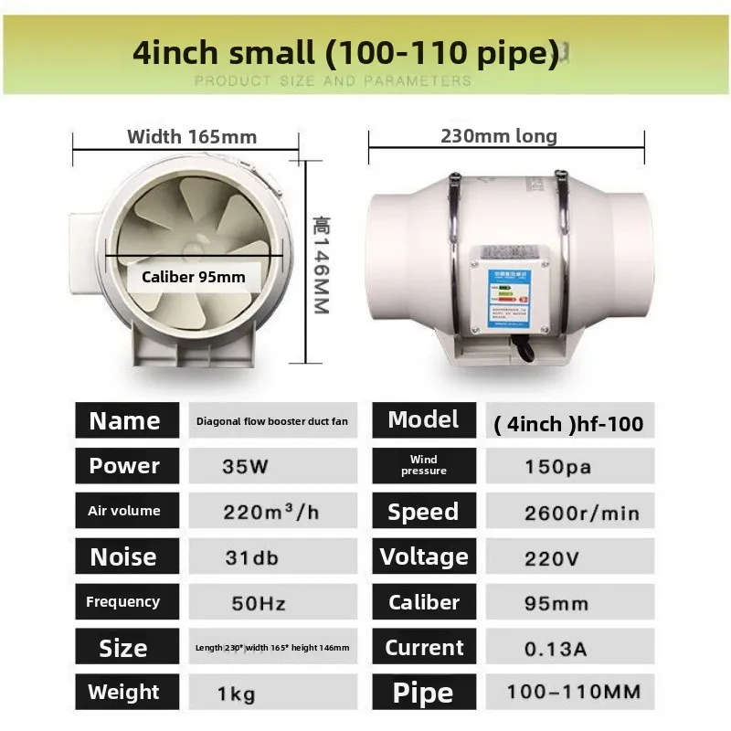 مروحة أنبوب العادم مروحة التهوية مروحة الأنابيب مر...