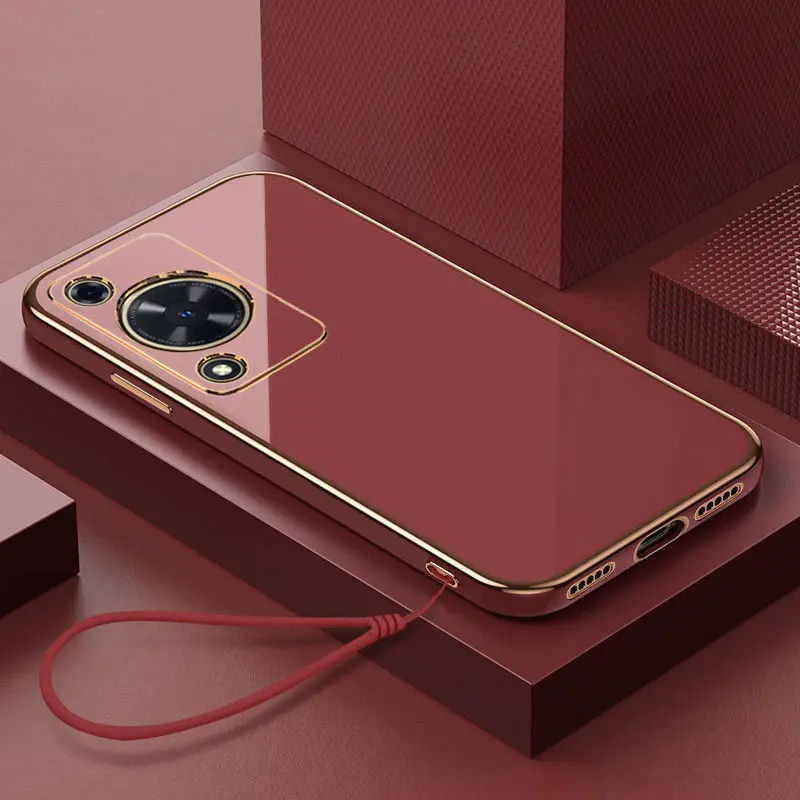 Luxury Shockproof Square Plating Phone Case and Back Cover