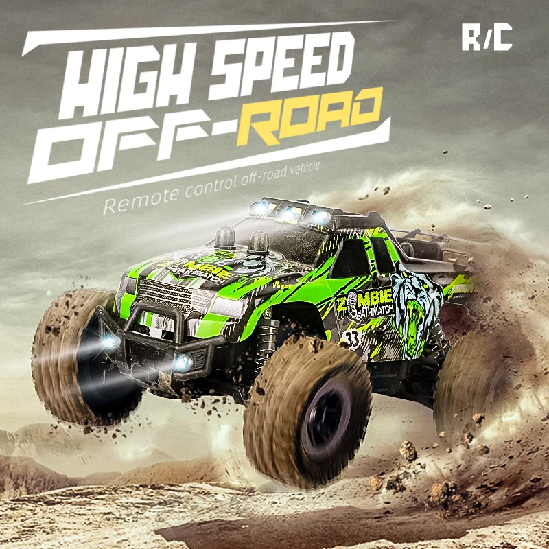 Mbl Stunt Rc Car 2.4Ghz Alloy Metal Rc Car All-Terrain 15 Km/H 1:18 Off-Road Monster Truck Toys For Boys Rc Cars