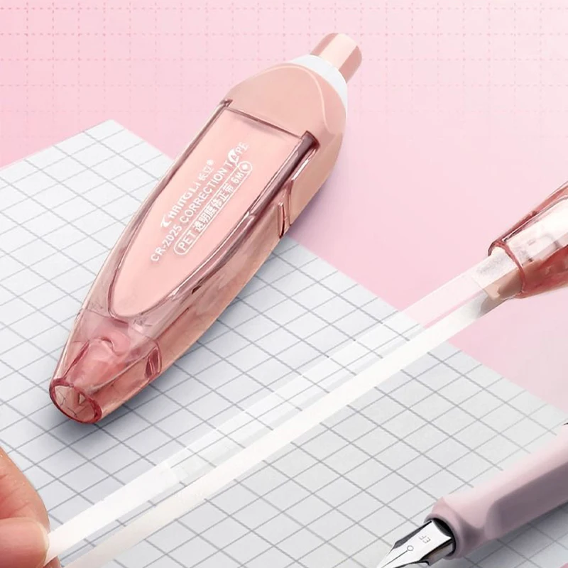 Retractable Correction Tape White Out Refillable Tape Applicator 8 Replacement Whiteout School Office Supplies