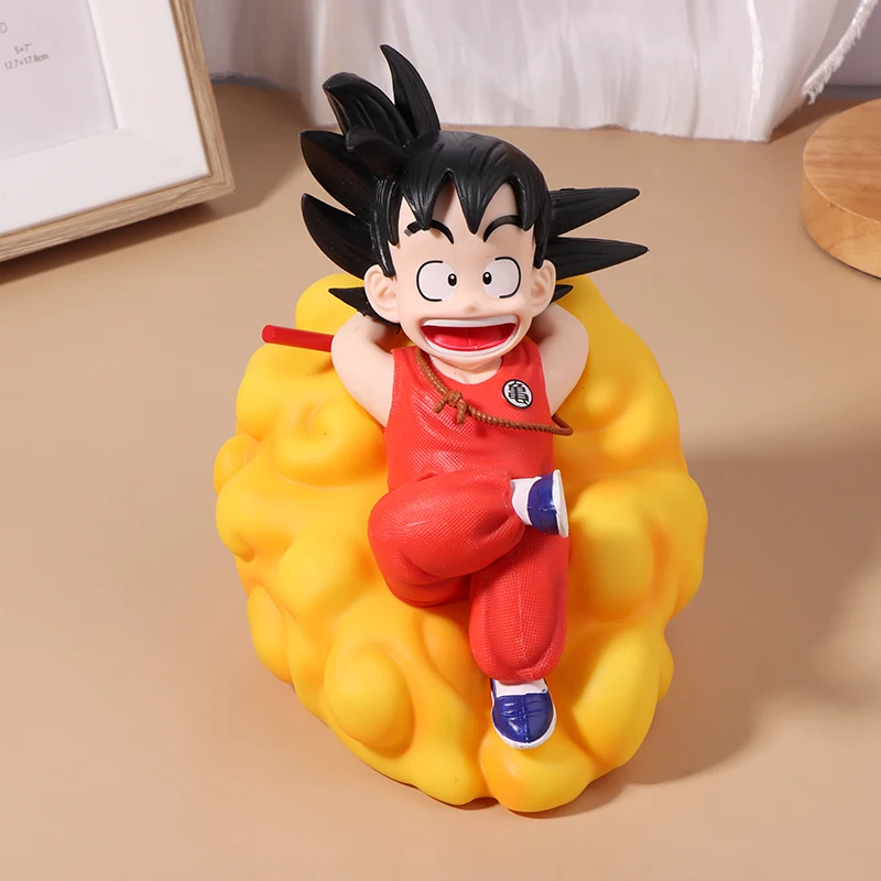 

17cm Anime Dragon Ball Z Action Figure Childhood Son Goku Glowing Night Light Kawaii Doll PVC Collection Model Toys Kid Gift