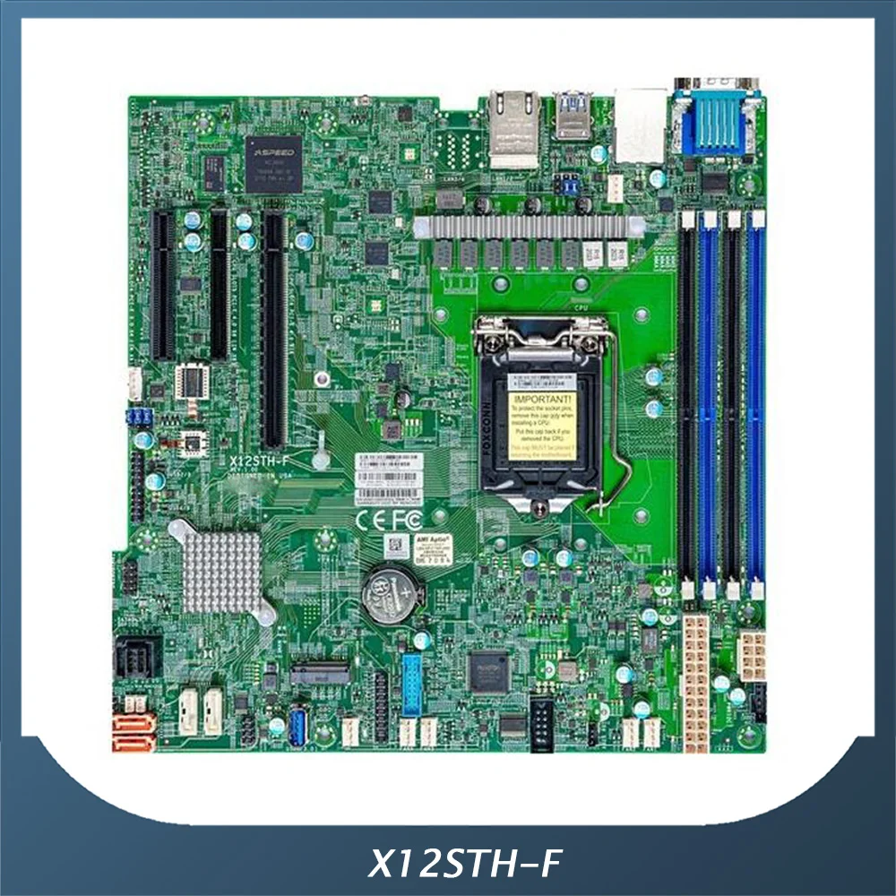 X12STH-F Server Motherboard For Supermicro C256 PCIe4.0 SGX Support E-2300 High Quality 2 X12STH F Server Motherboard For Supermicro C256 PCIe4 0 SGX Support E 2300 High Quality