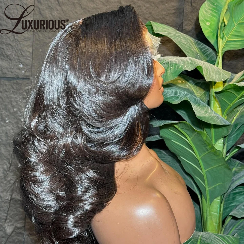 Honey Blonde Inspired Layered Colored Human Hair Wigs For Women 13x4 Lace Wig Human Hair Glueless Wear & Go Wig Pre-Plucked 250%