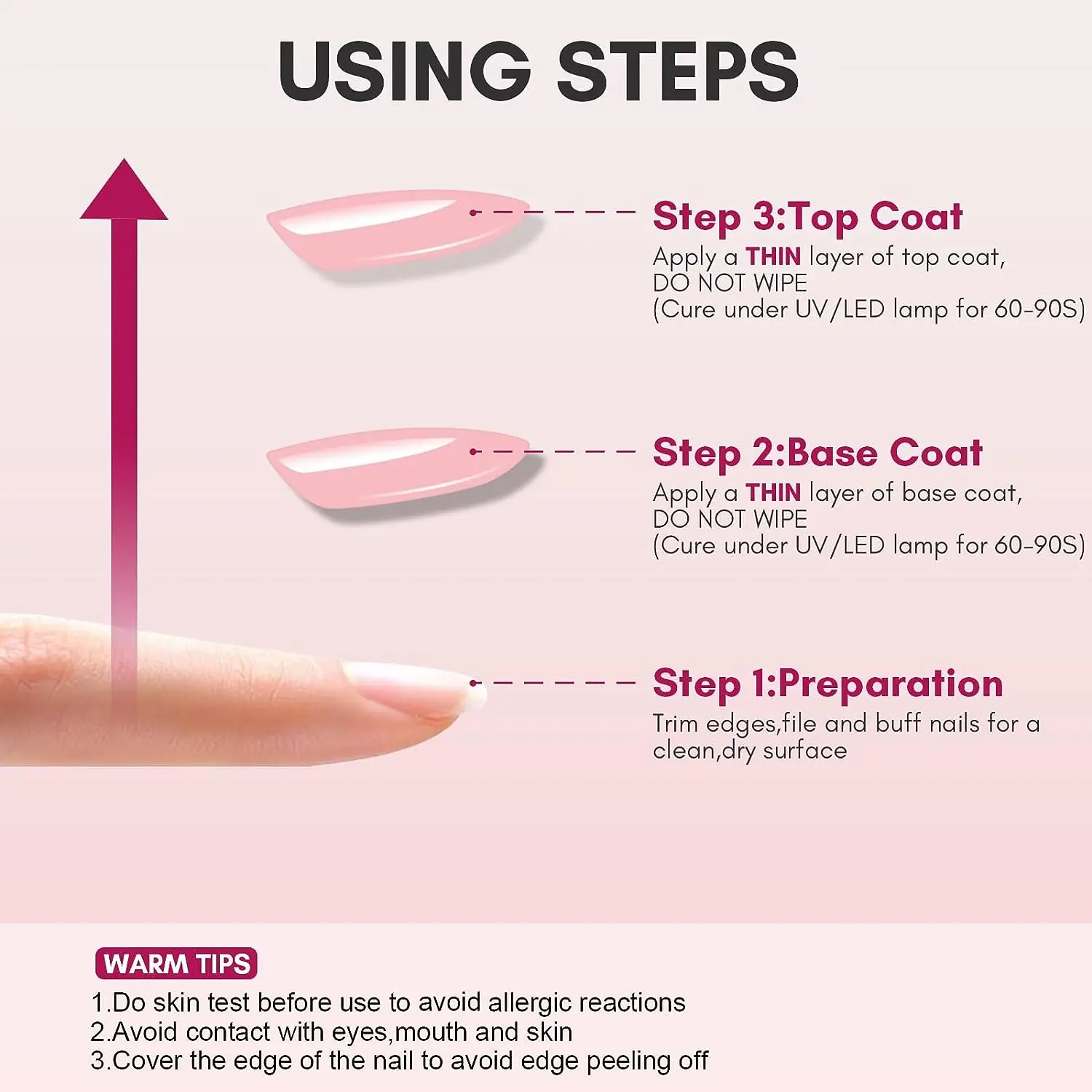 Nail Gel Nail Polish Gel Polish Base and Top Coat Makartt Rubber Base Gel For Nails Pink French Manicure Nude Pink Jelly Nail Gel Polish Varnish Curing Requires 8ml LED UV