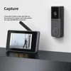 M16A 1080P Wireless Waterproof Video Doorbell 4.3-inch IPS Screen Infrared Night Vision Doorbell Family Apartment 2.4G Camera 4