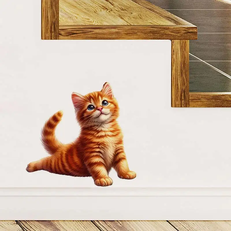 Yoga Cat Wall Sticker Removable Home Decoration Stickers for Bedroom Kitchen Living Room Walls Decor Car Decals S242 wall stickers wall sticker