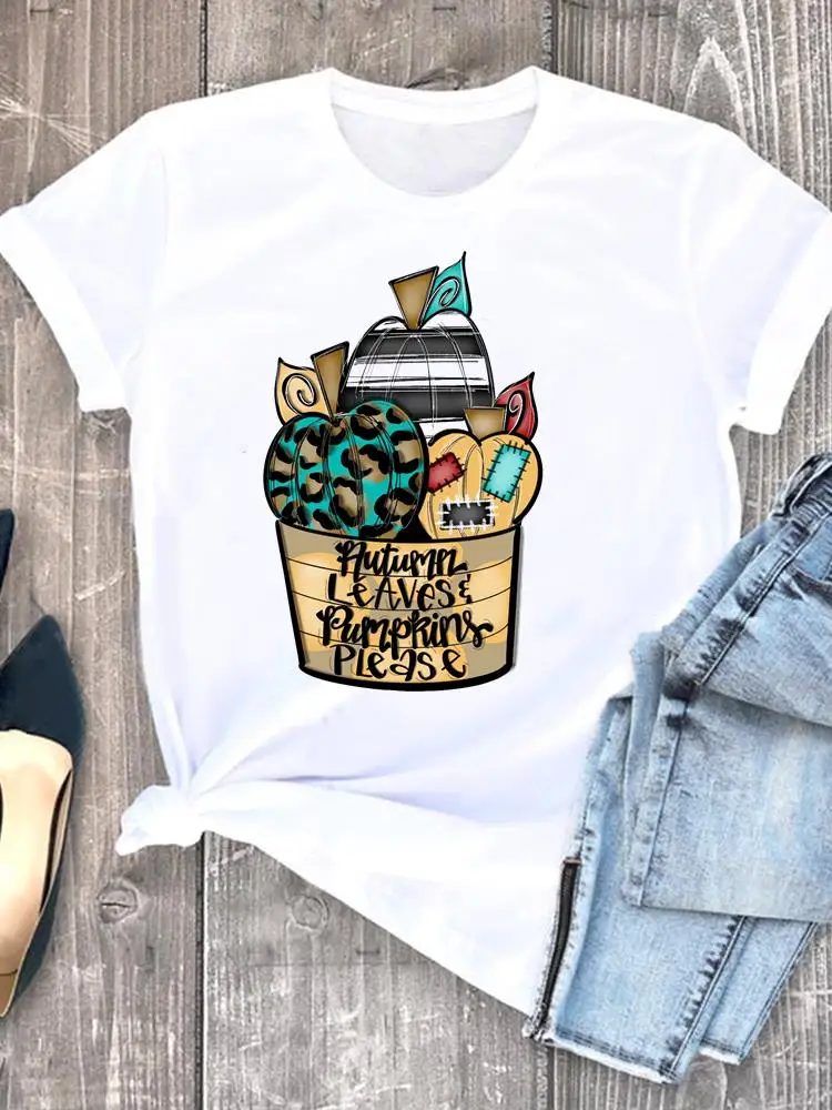 

Женская футболка с графическим принтом, на Хэллоуин, День благодарения