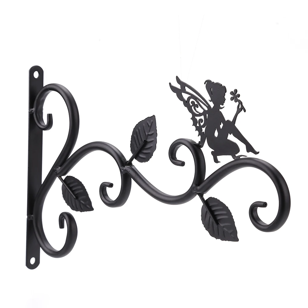 11.8inch Hanging Plant Bracket Rustic Home Decor Iron Decorative Wall Hanger Hooks Hanging Plant Bracket Hook for Indoor Outdoor