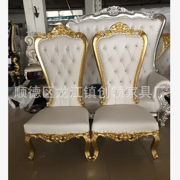 Factory direct sales, European high-back solid wood chair 1