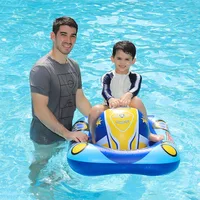 Swimbobo Kids Inflatable Swimming Seat Float New Cool Motorboat Ring Floating Thicken PVCFor Summer Baby Swim CircleWater Toy 1