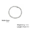 My Shape Bracelet en acier inoxydable pour hommes, bijoux de poignet, bijoux de couple, mode cubaine, Figaro, JOBoy, 3mm, 5mm, 7mm, 9mm de largeur