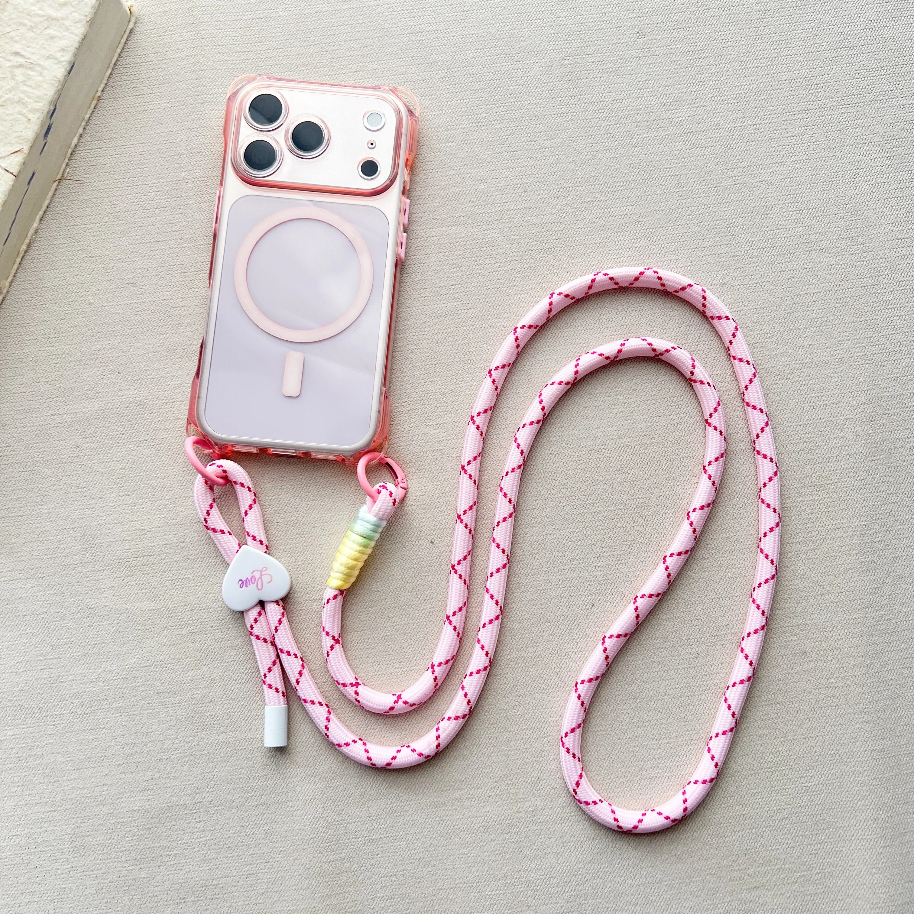 Adjustable Lanyard Phone Case with Anti-Drop Magnetic Protection