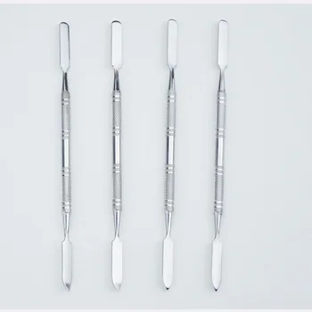 1pc Stainless Steel Spatula Professional Mirror Lady Mixing Tool For Nail Eye Shadow Eyelash Pigment Blending Foundation 1