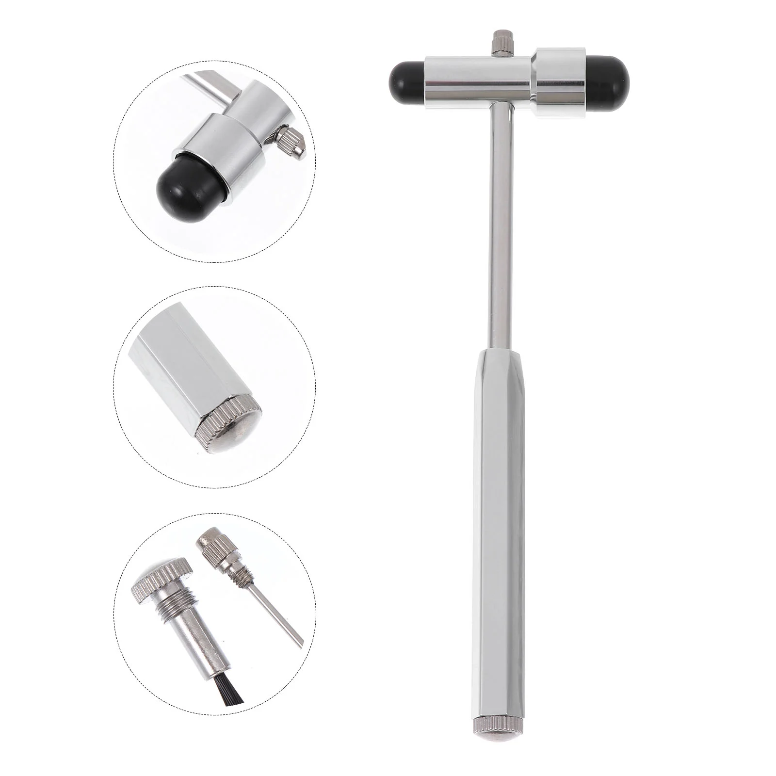 

Ударный нейрологический рефлекс из нержавеющей стали для кожных поверхностных реакций со встроенной щеткой