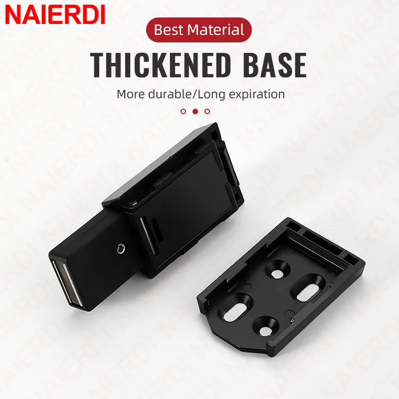 Door Latch Magnetic Cabinet Catch Push to Open for Hidden Door Handle Replacement Magnets