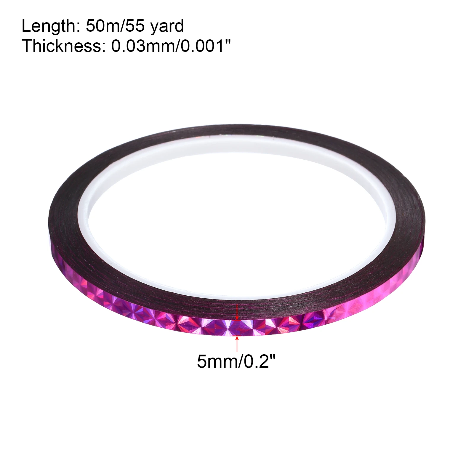 1Pcs 5/8/12mmx50m Prism Tape Holographic Metalized Reflective Adhesive Masking Tape for Detailing Accent Wall Decor Art Craft 6