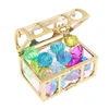 1Set Children Simulation Plastic Crystal Box Treasure Kids Acrylic Colorful Diamond Gems Plastic Large Jewels Toy 2.5cm Diameter 3