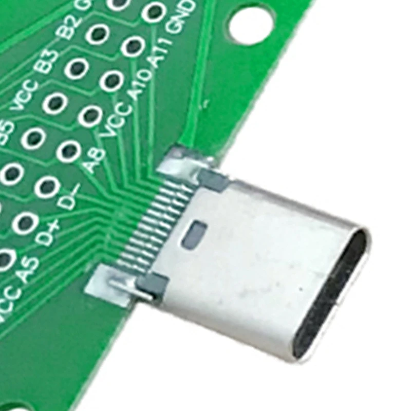 남성-여성 유형 C 테스트 PCB 보드 범용 보드(USB 3.1 포트 포함) 핀이 있는 20.6X36.2MM 테스트 보드