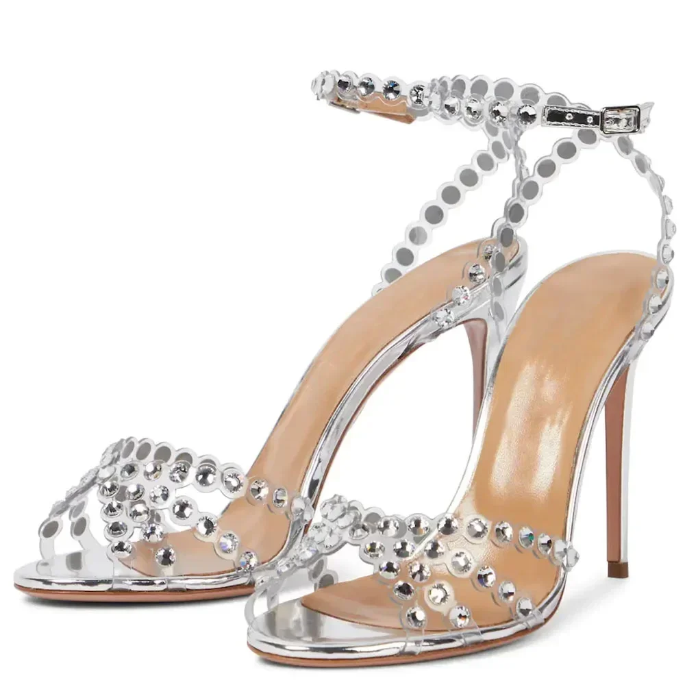 Transparent Sandals, High Heels Sandals, Ladies Sexy Sandal, Strap Sandals, Women Luxury Designer Shoes, Wedding Shoes, Party Shoes, Pumps