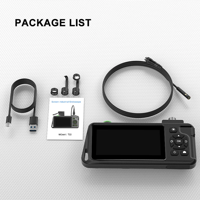 Cámara endoscópica IPS de 4,5 pulgadas HD1080P Cable rígido reemplazable de 15m cámara de enfoque automático de 5.0MP inspección impermeable boroscopio de alcantarillado de coche S457691cbf76b4df1a887b7999e8b6c003