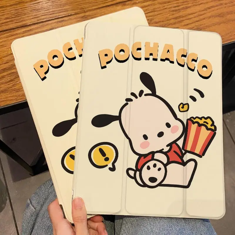 

Cute Cartoon Sanrio Pochacco Ipad Protector Air5 New Mini6 Cute 10.2-Inch Full Pack 7/8/9 Pro11 Christmas Gift for Children