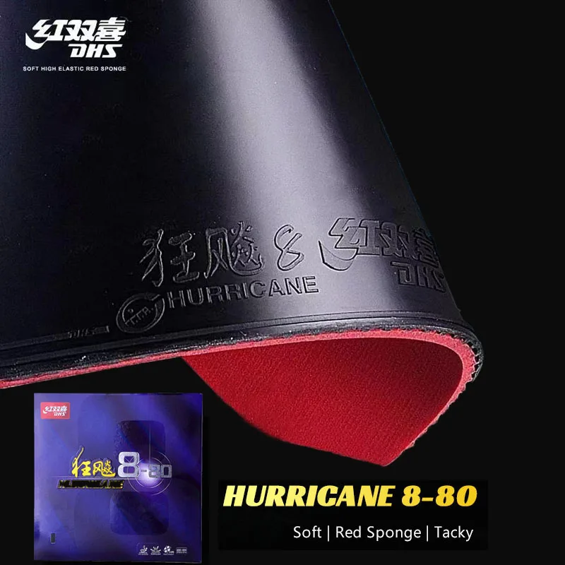 Originale Dhs Hurricane8-80 Hurricane 8-80 Pips-In H8-80 Ping Pong In Gomma Ping Pong Tenis De Mesa Hurricane-8-80