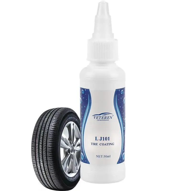 

Car Wheel Cleaner 50ml Car Tires Revitalizing Coating Agent Long Lasting Tire Shine And Protection Tire Glazing Protection