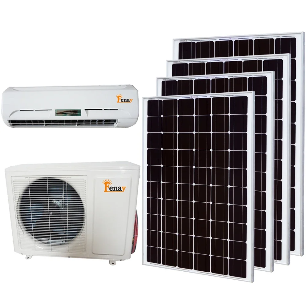 AC/DC On Grid Hybrid Solar Air Conditioner Price AC Split Wall 24000 BTU Air Conditioner 2
