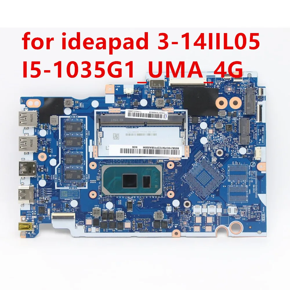 Utilizzato Per La Scheda Madre Della Scheda Madre Del Laptop Lenovo Ideapad 3-14Iil05 I5-1035G1_Uma_4G Muslimex