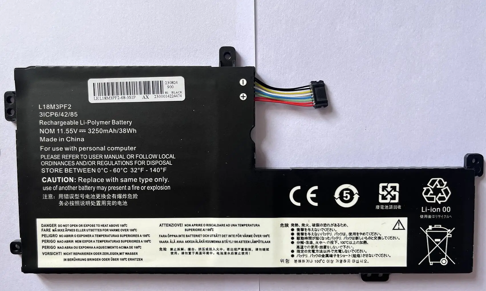 Bateria do Portátil Lenovo Ideapad L18m3pf2 L18l3pf1 L18c3pf2 L18d3pf1 S54015 L340-17irh 17api 17iwl Xiaoxin - Imagem 5