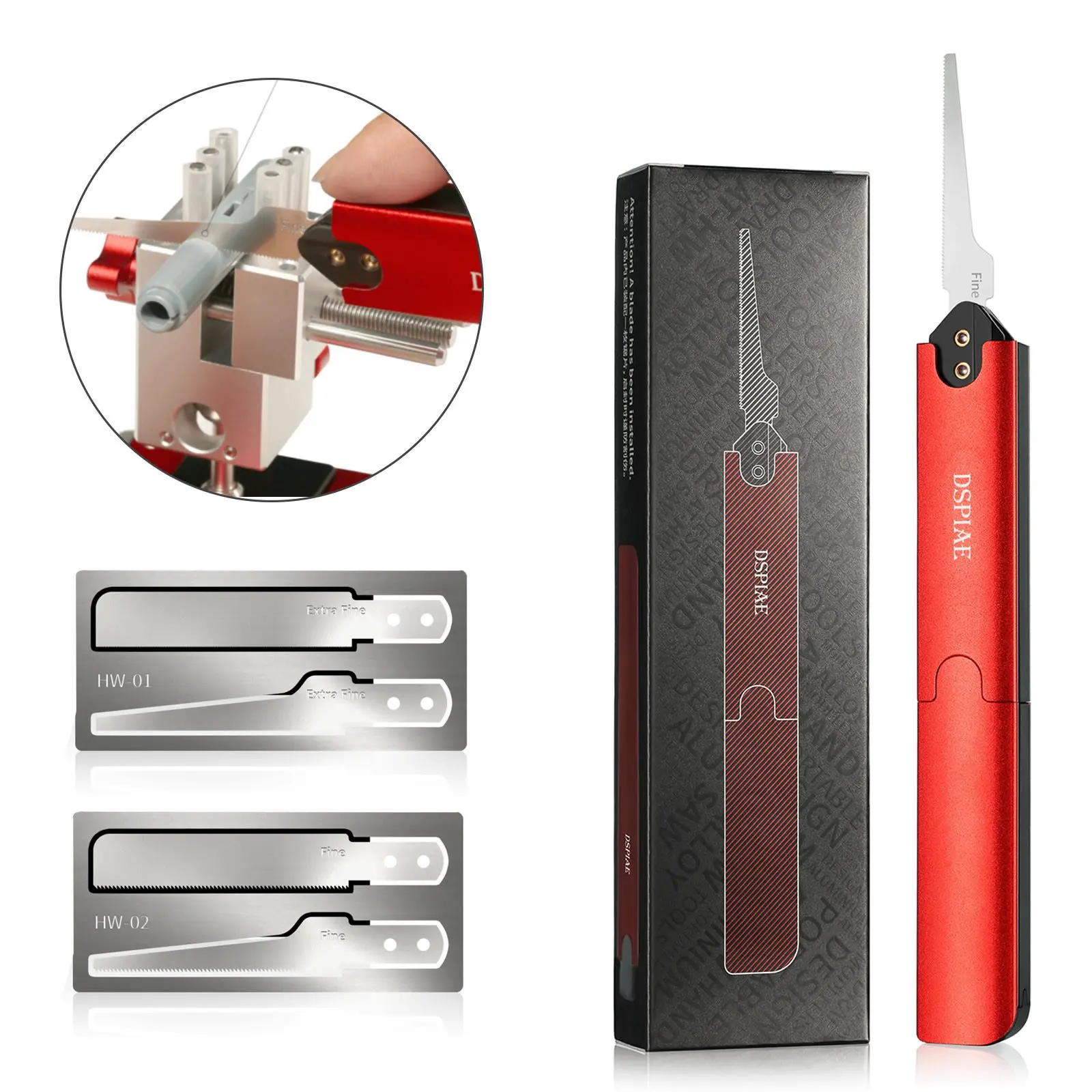 DSPIAE AT-HW Aluminum Cutting Sawing Tools DIY Model Building Hand Tools for Military models Hobby