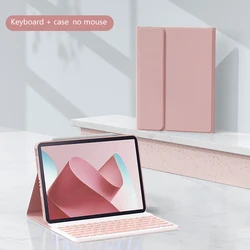 Enhanced Wireless Bluetooth Keyboard and Mouse Combo with Protective Case for MatePad Pro 11 (B Pink NO mouse)
