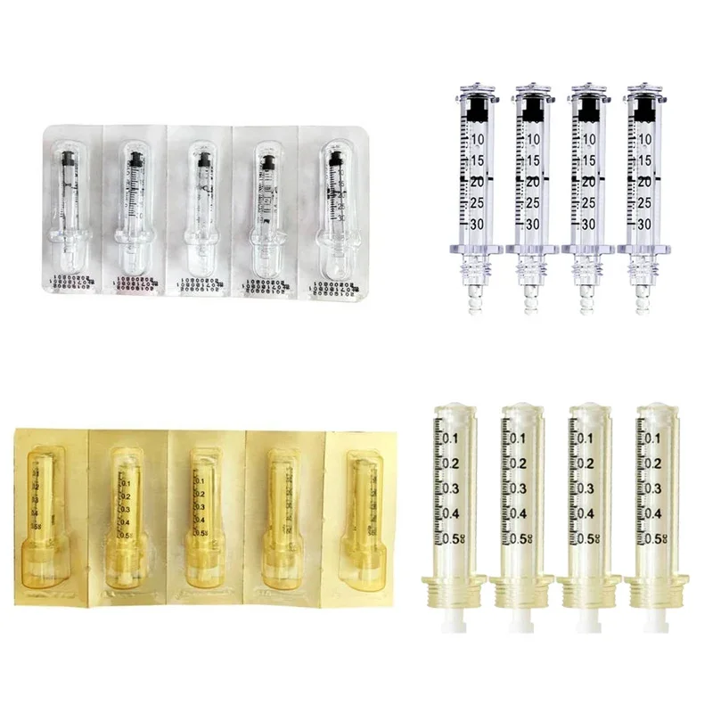2 IN 1 High Pressure Hyaluronic Acid Pen For Anti Wrinkle Lifting Lip Hyaluron Gun Atomizer Lip Injection Pen 0.3 0.5ML Ampoule hyaluronic acid pen