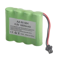 4.8v 6800mAh AA Battery Or Charger For Rc toys Cars Tanks Robots Boats Guns Ni-MH AA 4.8v Rechargeable Battery Pack With SM Plug 3