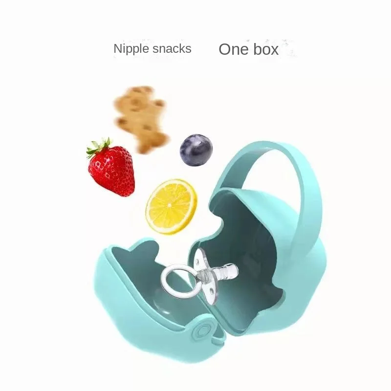 

Baby Pacifier Holder Box Infant Portable Soother Container Nipple Holder Storage Case Travel Pacifier Storage Box Baby Supplies