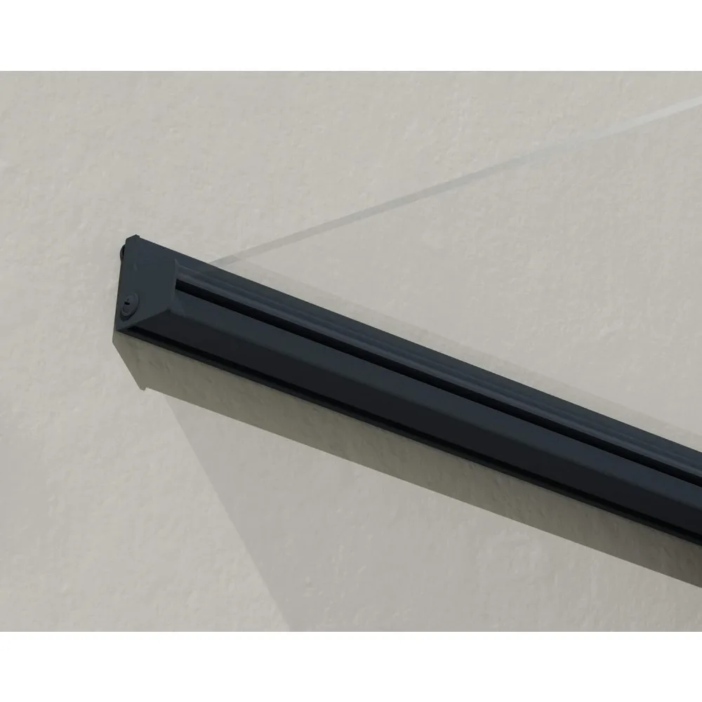 1500-5' x 3' Window & Door Awning for Door Entrance, High-End Polycarbonate Patio Canopy with Clear Panels, UV Protection 5