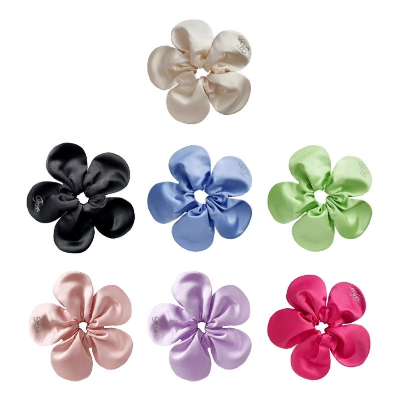 

Flower Scrunchies Women Extra-Large Scrunchie Oversized Thick Elastic Hair Ties Hair Scrunchies Ponytail Holder Dropship