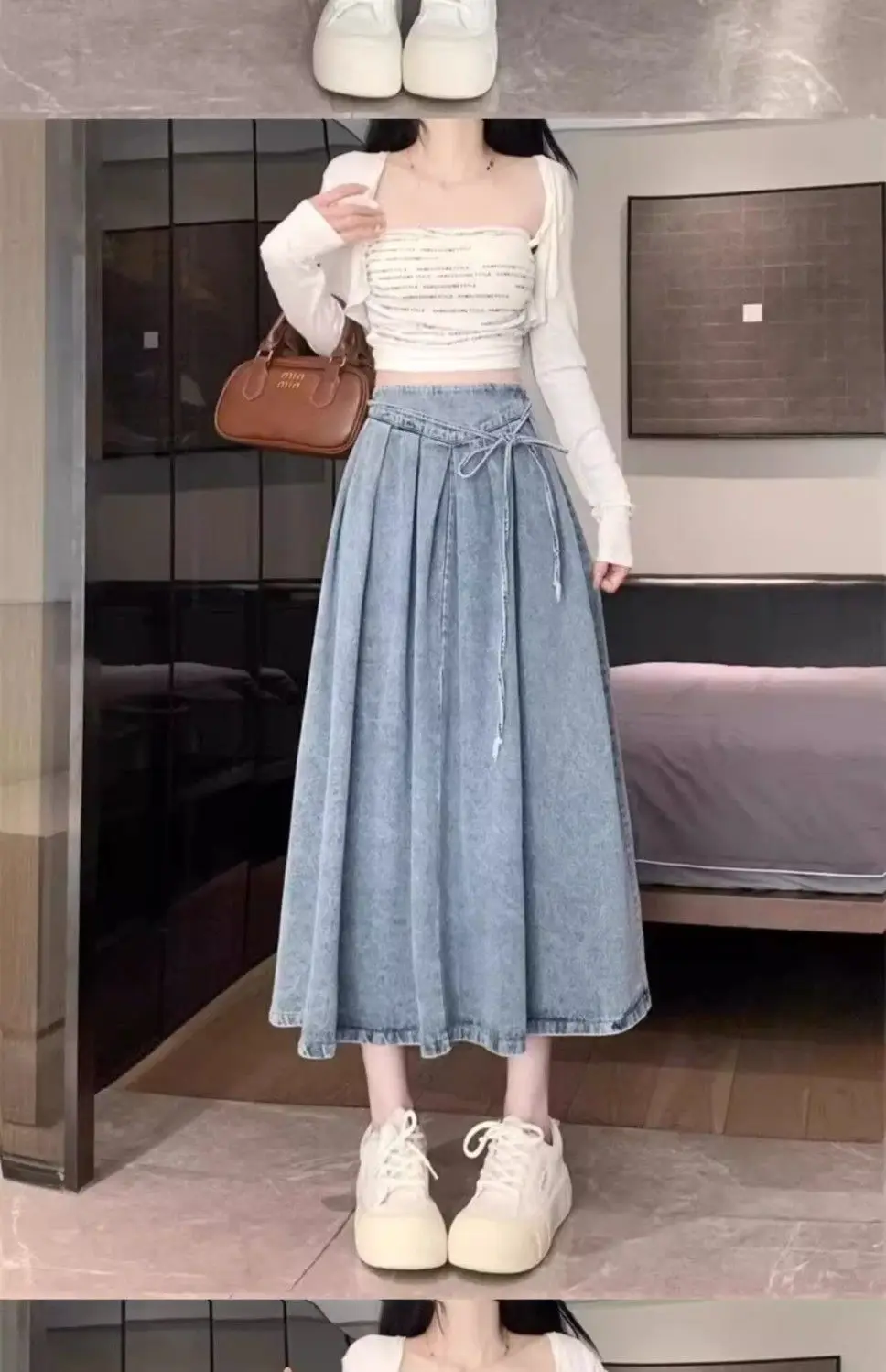 Denim skirt view 6