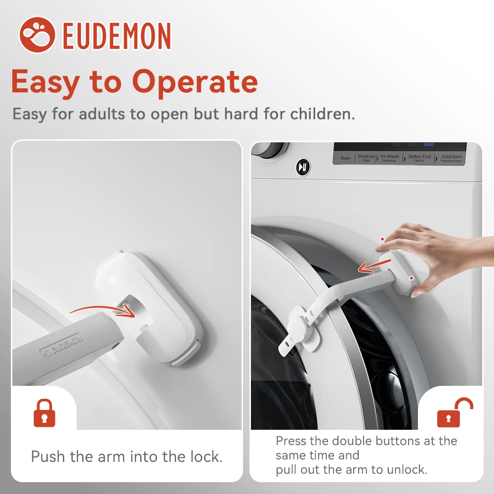 EUDEMON 1PC Baby Safety Washer/Dryer Door Stopper Front Load Washer Door Prop Kids Child Washing Machine baby door stopper